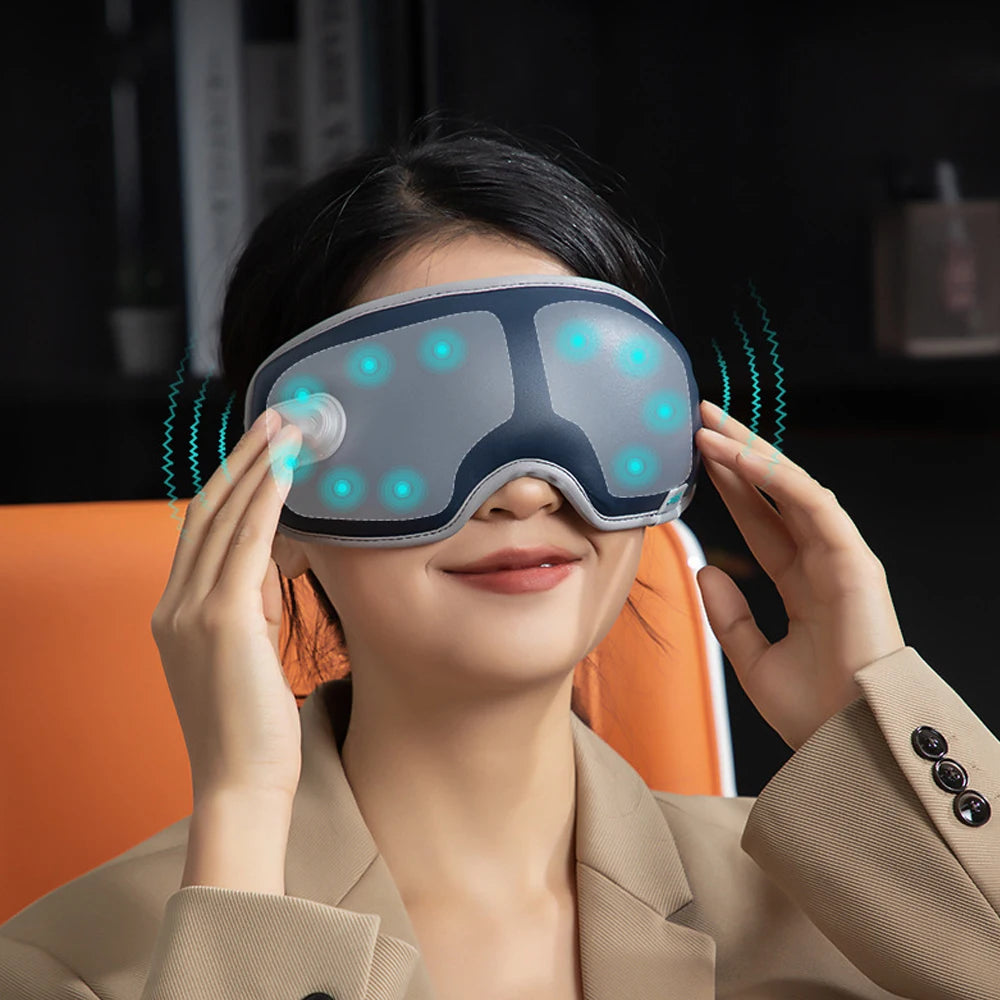 Electric Eye Massager 3D Massage Constant Temperature Hot Compress Smart Timing Sleep Shading Relieve Eye Fatigue Eye Care Tool